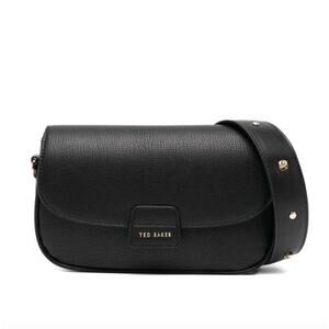 NWT Ted Baker London Rory Crossbody Bag Black Textured Saffiano